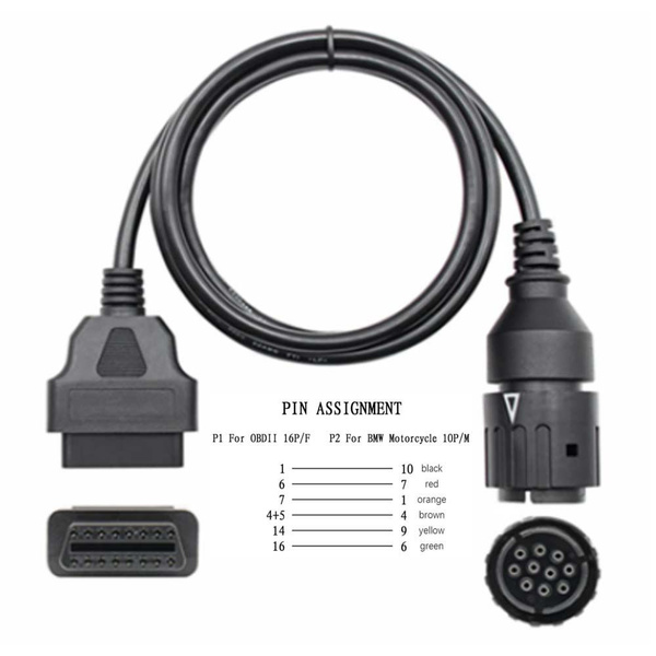 Тестер автомобильный Адаптер Переходник для мотоциклов BMW ICOM D 10 ...