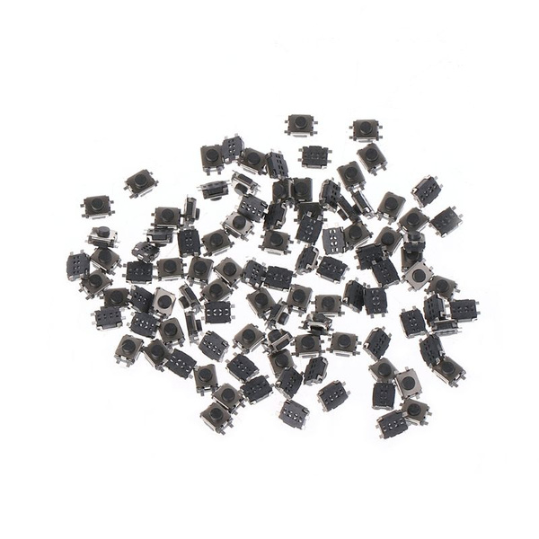 100 шт, микропереключатель SMD 4PIN 3*4*2 мм, мм купить на OZON по ...