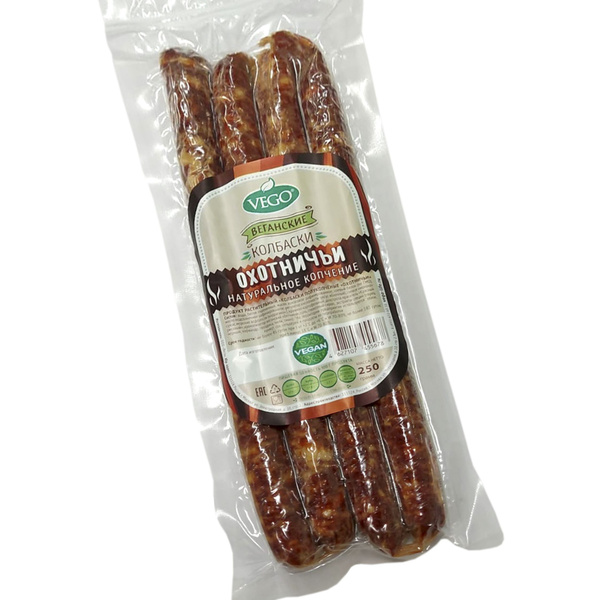 Колбаски "Охотничьи" (VEGO), 250 г - купить с доставкой по выгодным ...
