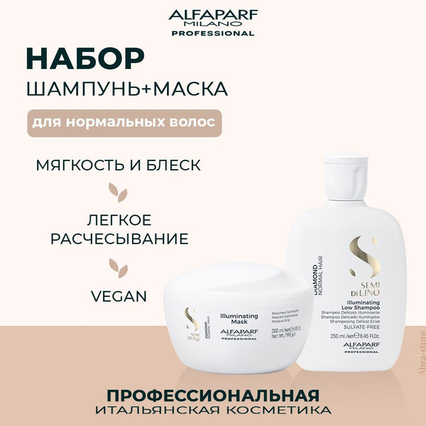 Alfaparf Milano Безсульфатный шампунь для нормальных волос для блеска ...