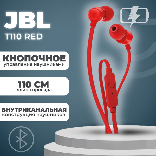 Наушники Внутриканальные JBL T110 - купить по доступным ценам в ...