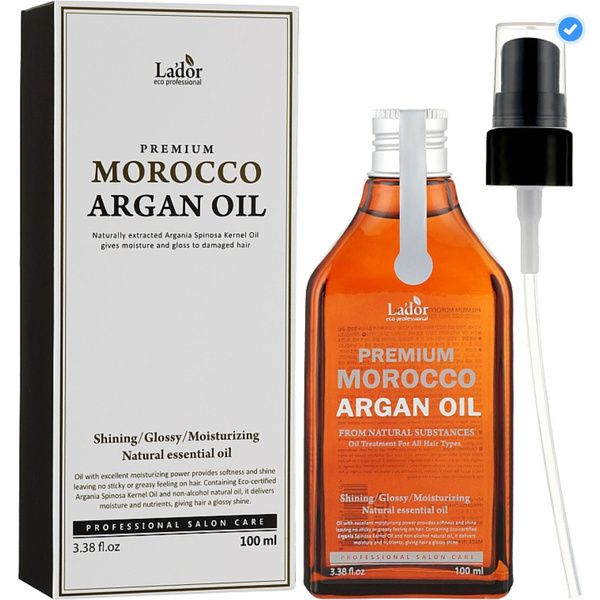 Lador Натуральное аргановое марокканское масло несмываемое для блеска и ...