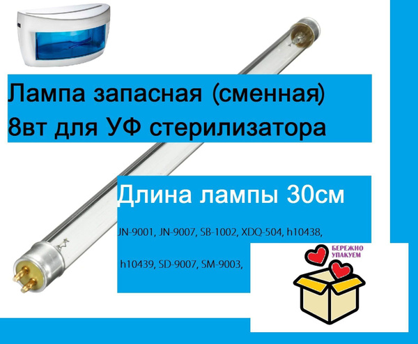Лампа запасная (сменная) LBC 8вт для УФ стерилизатора Nail - купить с ...