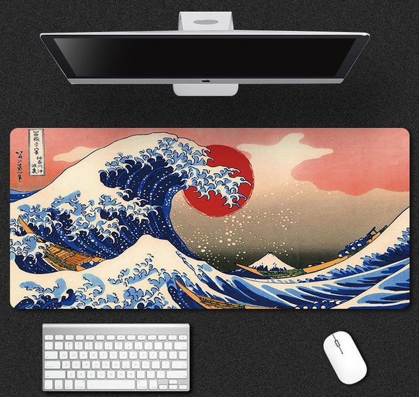 Коврик для мыши игровой 800x300x2_волны, XL, синий - купить с доставкой ...