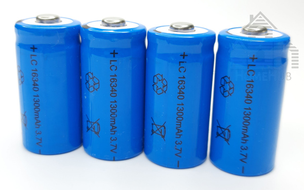Характеристики Аккумулятор Li-ion, 16340, 3.7V, 1300mAh, с наконечником ...