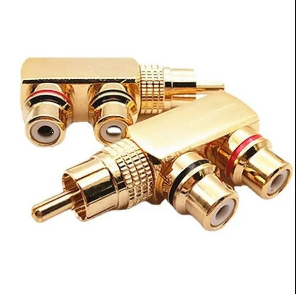 Hi-Fi Адаптер переходник разветвитель RCA тюльпанов Комплект - купить с ...