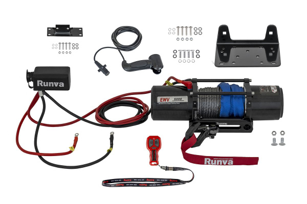 Лебедка автомобильная Runva EWV6000SSR, 2.722 т, Электродвигатель ...