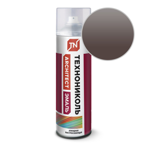 Эмаль алкидная аэрозольная ТЕХНОНИКОЛЬ (коричневая 8017) 520мл купить ...