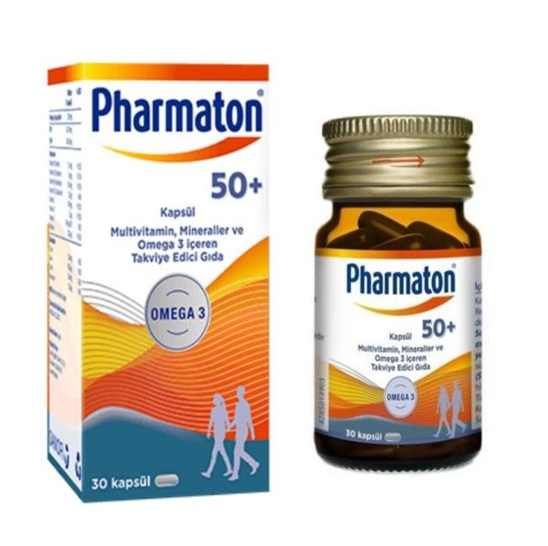 Фарматон 50+ Омега 3 30 капсул pharmaton 50+ omega 3 2 шт - купить с ...
