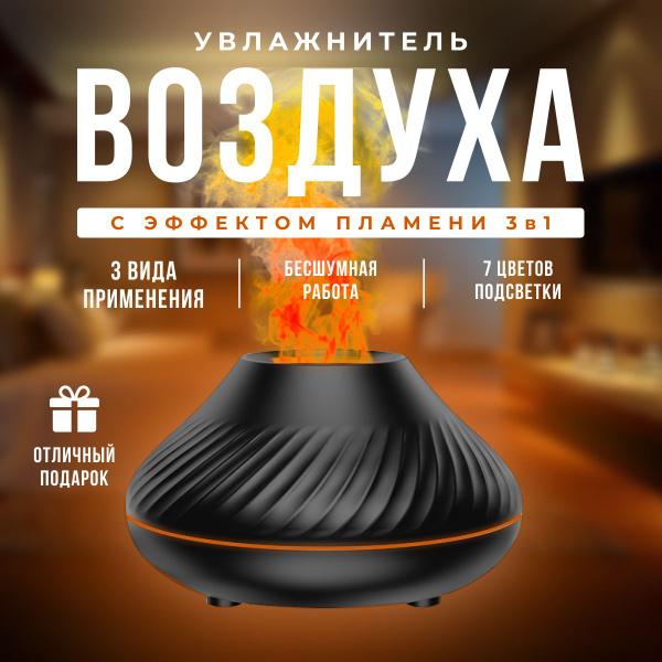 Увлажнитель воздуха Камин_Белый, черный, черный матовый - купить с ...