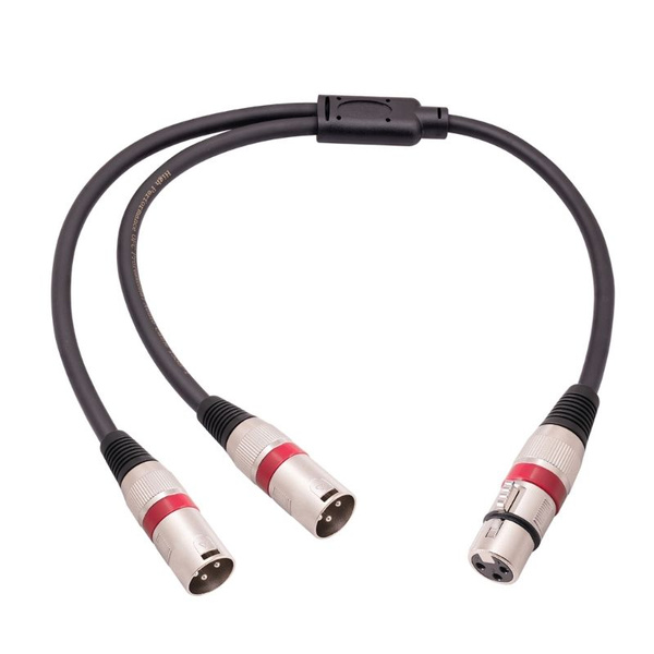 Кабель-разветвитель XLR, 3-контактный разъем мама на двойной XLR папа ...