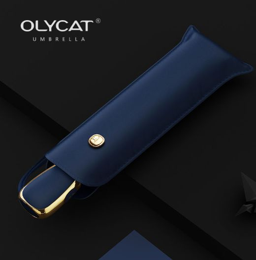 Зонт Olycat, Полный автомат, 2 сложения, синий купить по низкой цене в ...