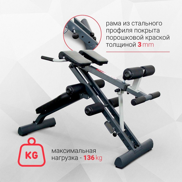 Силовая скамья PROTRAIN Скамья для пресса/гиперэкстензия IMCT купить по ...