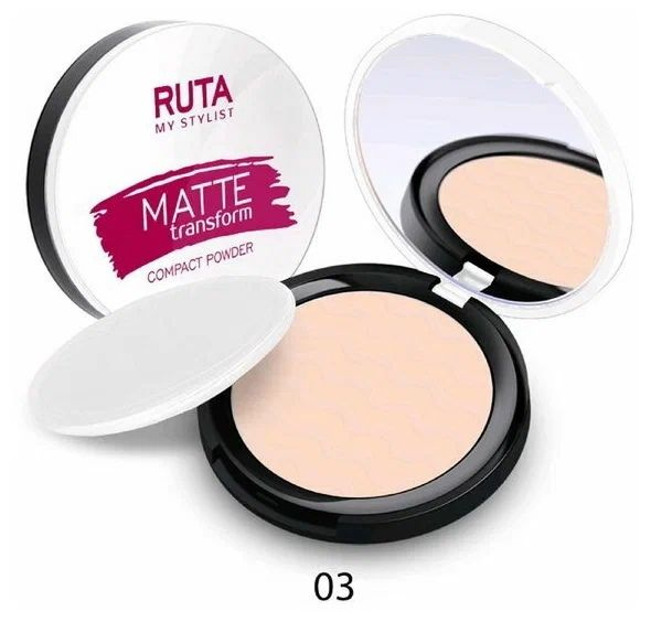 RUTA Пудра компактная "MATTE TRANSFORM" 01 фарфор - купить с доставкой ...