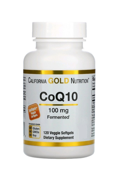 California Gold Nutrition коэнзим Q10 100мг - 120 растительных капсул ...