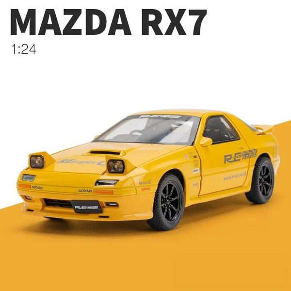 Металлический автомобиль Mazda RX 1:24 Мазда RX7 (желтая) - купить с ...