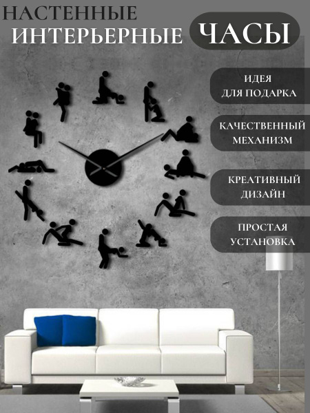 Часы настенные большие креативные - купить по низкой цене в интернет ...