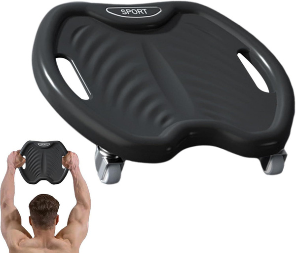 Бесшумный домашний мини тренажер для мышц живота - скользящий диск для ...