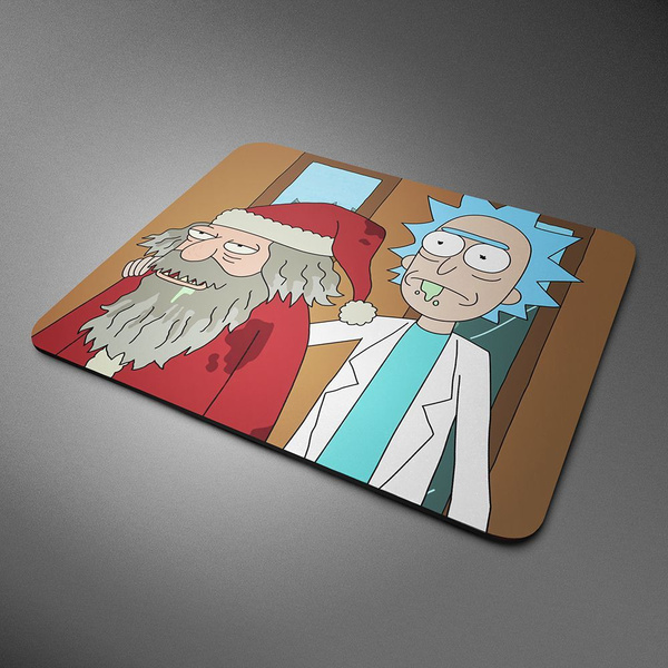 Коврик для мыши Рик и настоящий Санта - Рик и Морти купить на OZON по ...