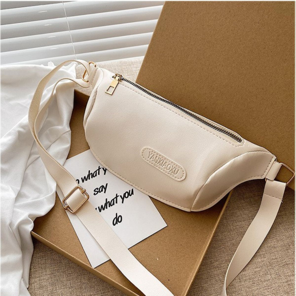 Сумка женская кросс-боди на пояс и через плечо, белая - купить с ...