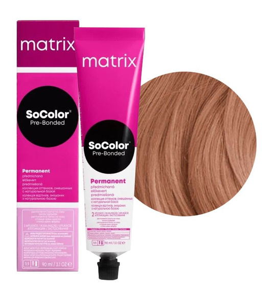 Характеристики Краска для волос Matrix SoColor Pre-Bonded 7BC блондин ...