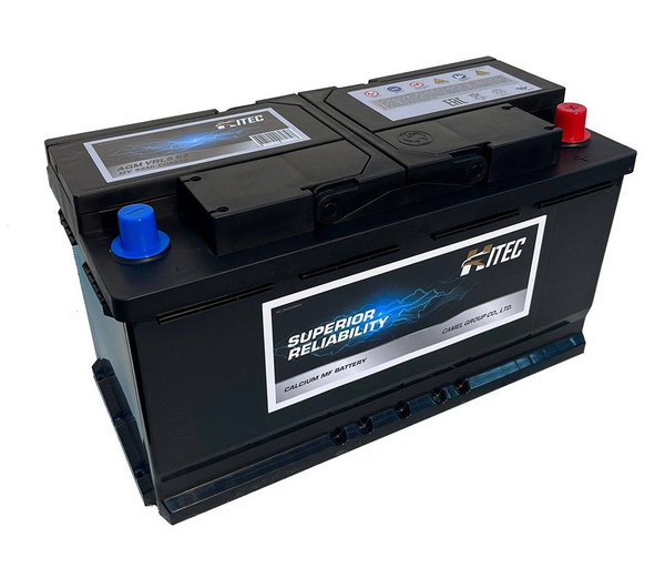 Аккумулятор автомобильный 12v 92 Ah HITEC AGM 92 Ah 850 A обратная ...