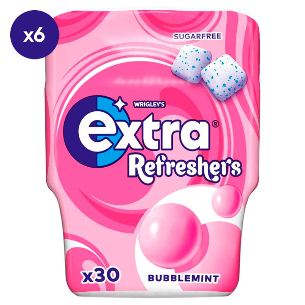 Жевательная резинка Wrigley's Extra Refreshers Bubblemint Sugarfree со ...