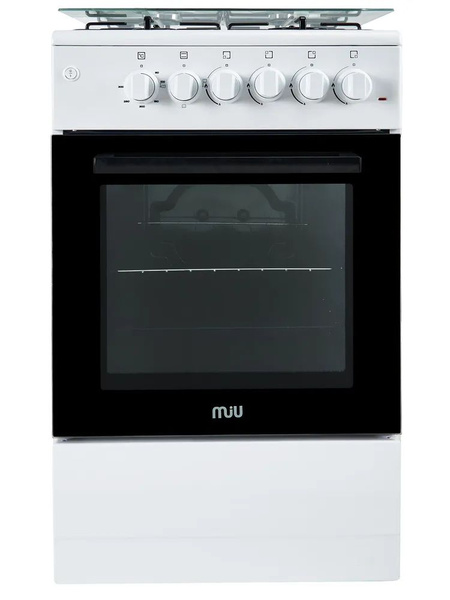 Кухонная плита MIU 5010 ERP белая 50 см, газовая с электрической ...