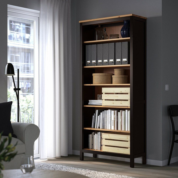 Стеллаж ХЕМНЭС HEMNES стеллажи, 90х38х199 см - купить по выгодной цене ...