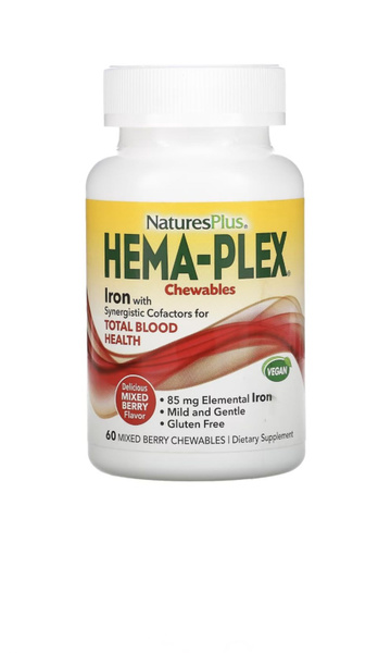 Витаминно-Минеральный Комплекс с Железом NATURESPLUS Hema-Plex ...