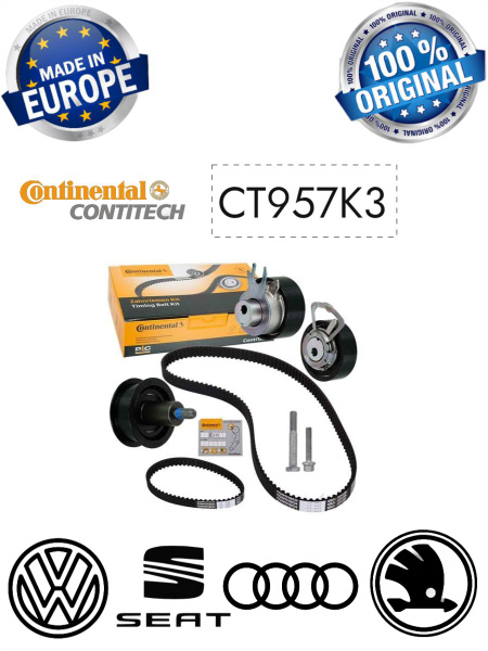 Комплект ремня ГРМ ContiTech CT957K3 - ContiTech арт. CT957K3 - купить ...