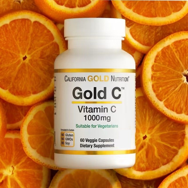Витамин С 1000 мг 60 капсул Gold C, California Gold Nutrition, Витамин ...