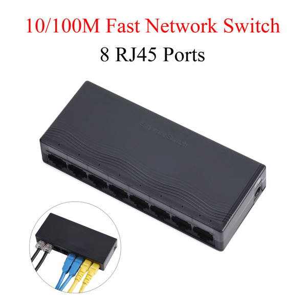 Коммутатор 1 шт., 5 портов/8 портов, 100 Мбит/с, RJ45, быстрый сетевой ...