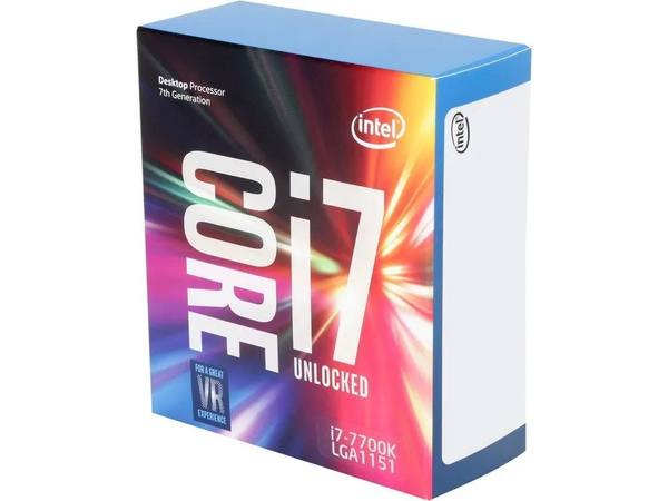 Процессор Intel i7-7700K Core i7 7-го поколения, BOX (без кулера), 4 яд ...