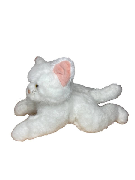 Мягкая игрушка Кошечка 35см, белая - купить с доставкой по выгодным ...