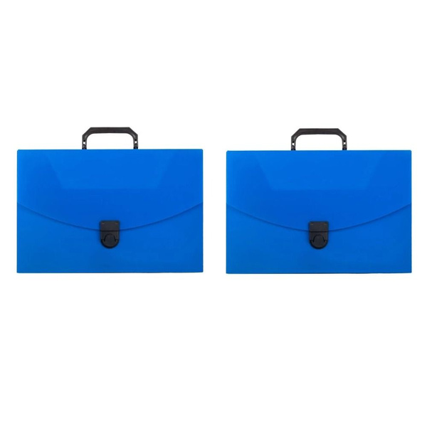 Attache Economy Папка-портфель А4 пластиковый, 40 мм, синий, 2 шт ...