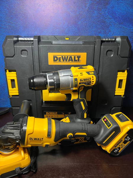 Набор электроинструмента DeWalt 2в1, Аккумуляторная УШМ Болгарка и ...