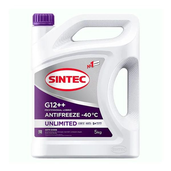 Антифриз SINTEC Unlimited -40°C G12++ (Фиолетовый), Готовый раствор ...