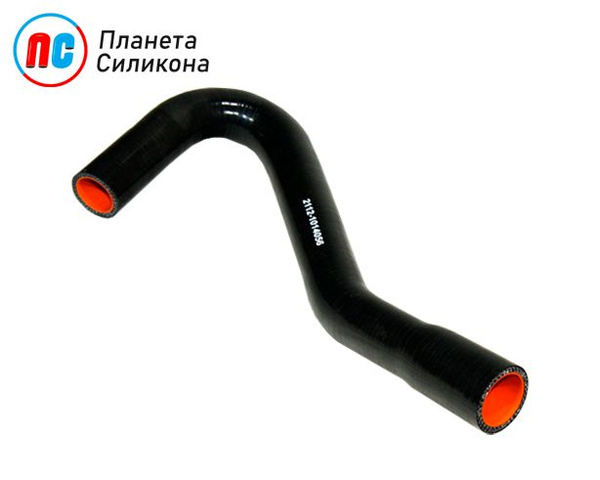 Патрубок вентиляции картера 2112 нижний (синий силикон) CS-20