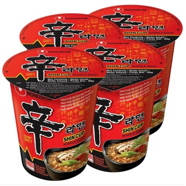 Лапша быстрого приготовления Шин Рамен Nongshim, стакан 68г - купить с ...