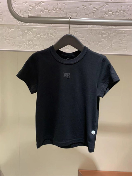 Футболка ALEXANDER WANG, размер 46, цвет черный, хлопок - купить по ...