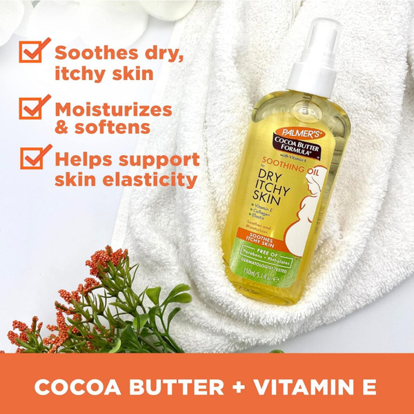 Успокаивающее масло Palmer's Cocoa Butter Formula с витамином Е ...