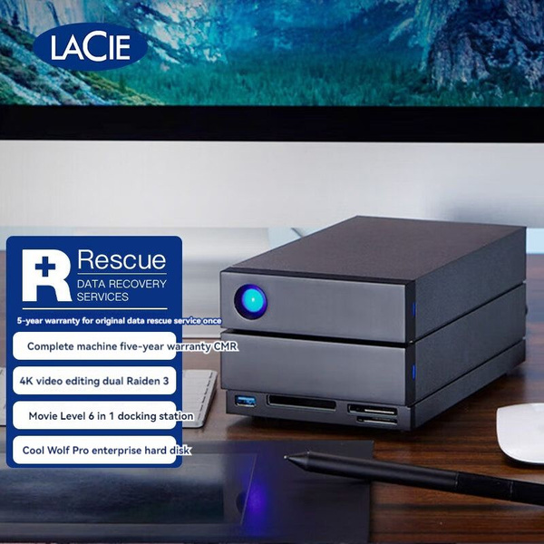 Дисковый массив Thunderbolt 3 с док-станцией пять в одном LaCie 2big ...