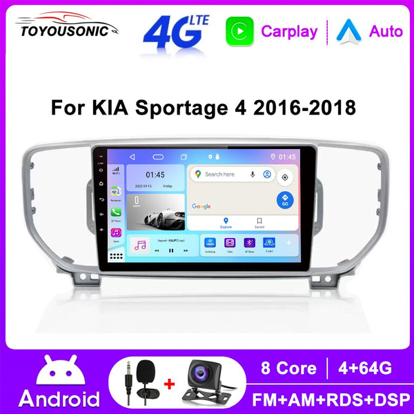Магнитола Kia Sportage 4 QL/ Киа Спортейдж 4 КЛ- Android-Процессор 8 ...