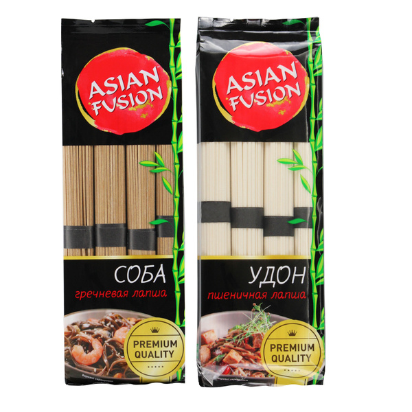 Лапша Соба и Удон Asian Fusion, 300 гр. - набор 2 шт. - купить с ...