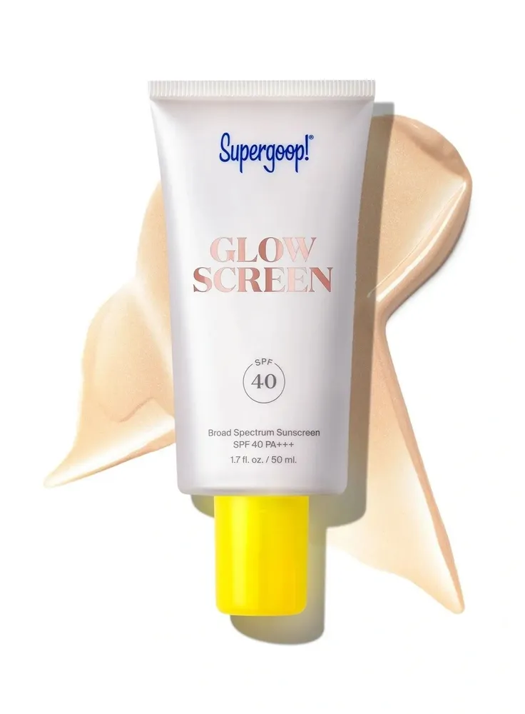 Glow screen. Supergoop GLOWSCREEN SPF 40. Supergoop SPF. Санскрин. Glow Screen SPF 30 что это.