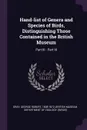 Hand-list of Genera and Species of Birds, Distinguishing Those Contained in the British Museum. Part III - Part III - George Robert Gray