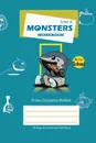 School of Monsters Workbook, A5 Size, Wide Ruled, White Paper, Primary Composition Notebook, 102 Sheets (Royal Blue II) - Brighter Kid Books