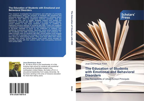 Обложка книги The Education of Students with Emotional and Behavioral Disorders, Jean-Dominique Anoh