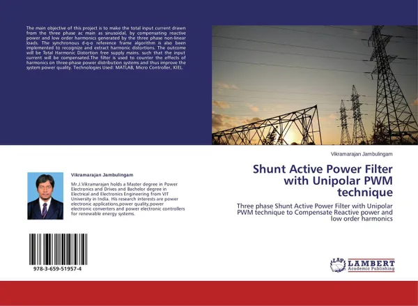 Обложка книги Shunt Active Power Filter with Unipolar PWM technique, Vikramarajan Jambulingam